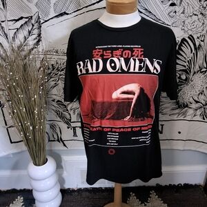 Bad Omens Graphic T-Shirt 'DEATH OF PEACE OF MIND' Size XL